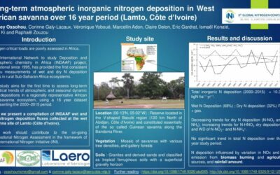 Long-term atmospheric inorganic nitrogen deposition in West African savanna
