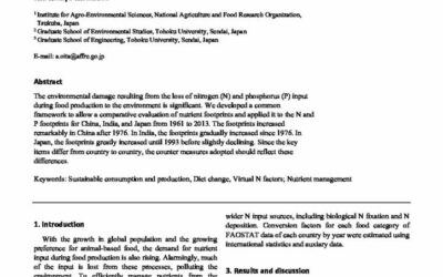 Trends in the food nitrogen and phosphorus footprints for China, India, and Japan