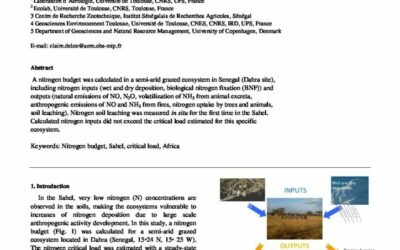 Nitrogen budget and critical load estimate in a semi-arid grazed ecosystem