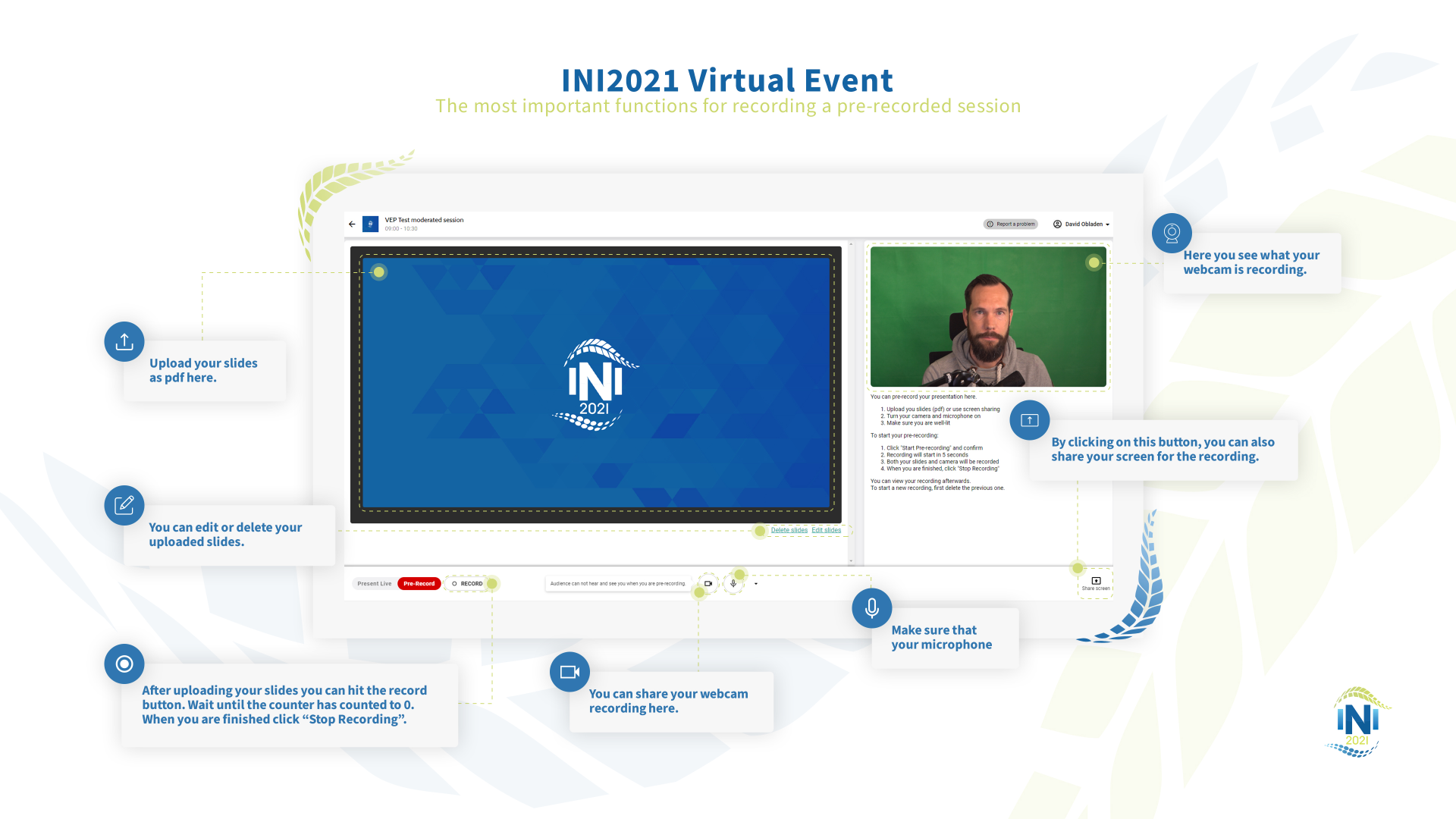 INI2021 Virtual Event How To Pre-Recorded Session Graphic